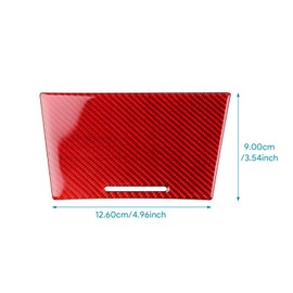 AIRSPEED for Acura ILX 2013-2022 Center Console Storage Box Panel Cover Carbon Fiber Interior Trim Accessories, Red