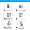 ZEIZOMZER Diamond Dermabration Head Microdermabrasion 6 Tips Home Facial Exfoliation