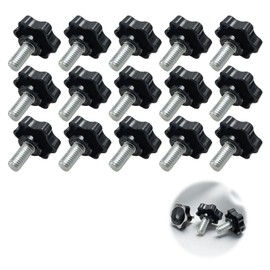 tiyiyok 15 Stück Sterngriffmutter, Flügelmutter M8 x 30mm, Sterngriffschraube, Schrauben, Rändelschraube, für Mechanik, Ausrüstung, Möbel, Industrie, Werkzeugmaschinen