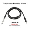Water Resistant Temperature Sensor with Stainless Steel Probe for Home
