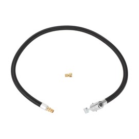 Partuto 1 Satz 27,56 Zoll 0,305inx32TPI Universal Reifenfüller Verlängerungsrohr Luftpumpe Verlängerungsschlauch Adapter Reifenventil W/Adapter Langlebiges Nylon Schwarz