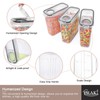 PRAKI 5PCS Cereal Containers Storage Set, BPA Free Airtight Food