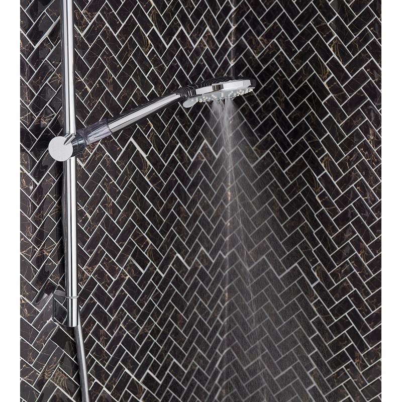 BadeStern Hand Shower: Multifunctional XL Shower Head with Rainshower Function,