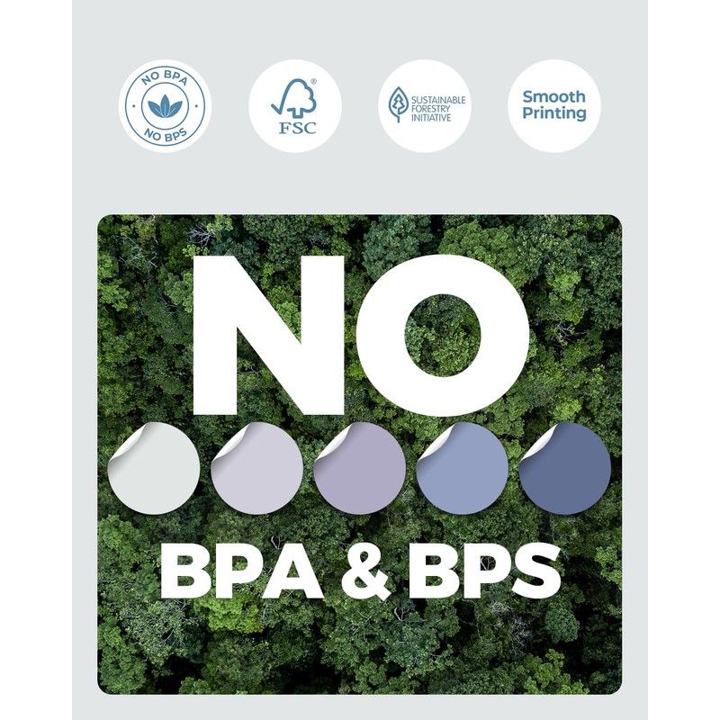 MUNBYN 2 in Morandi Series Winter 5 Colour Round Labels