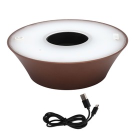 LED Wine Bottle Lamp Innovative Cordless Table Light with USB Cable for Hotel Restaurant Bar Decoration Brown