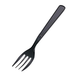 Disposable Fork # 160 (500 Pieces) Black Bag, 50-Pack