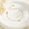 Turandoss Bracelets for Women Trendy - Dainty Gold Initial M