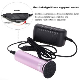 Electric Callus Remover, Speed Adjustable, Professional Pedicure Foot File with Interchangeable Foot Files for Dead, Hard, Cracked Skin