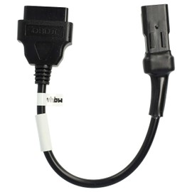 vhbw OBD2 Adapter 4 Pin to OBD2 16 Pin Compatible with Ducati Hypermotard 821, 939, 939 SP Motorcycle - 20 cm