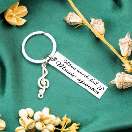 WXCATIM Music Keychain Gift Music Teacher Appreciation Gifts Thank You Music Teacher Gifts Men Women Music Note Gift For Music Teacher Student Music Lovers Friend Musicians Jewelry Best Gifts