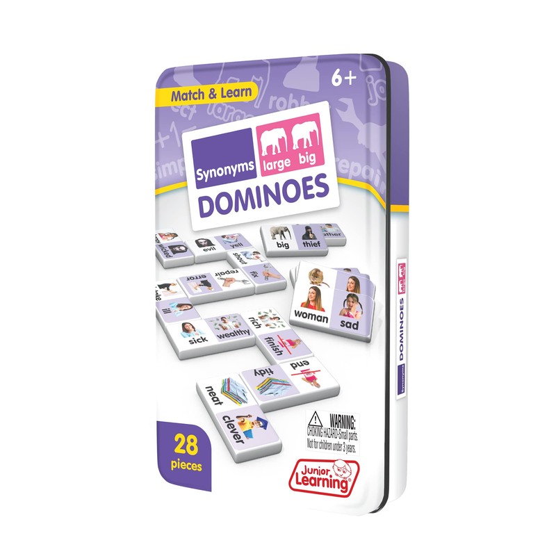 Junior Learning Synonyms Match & Learn Dominoes, Multicolor