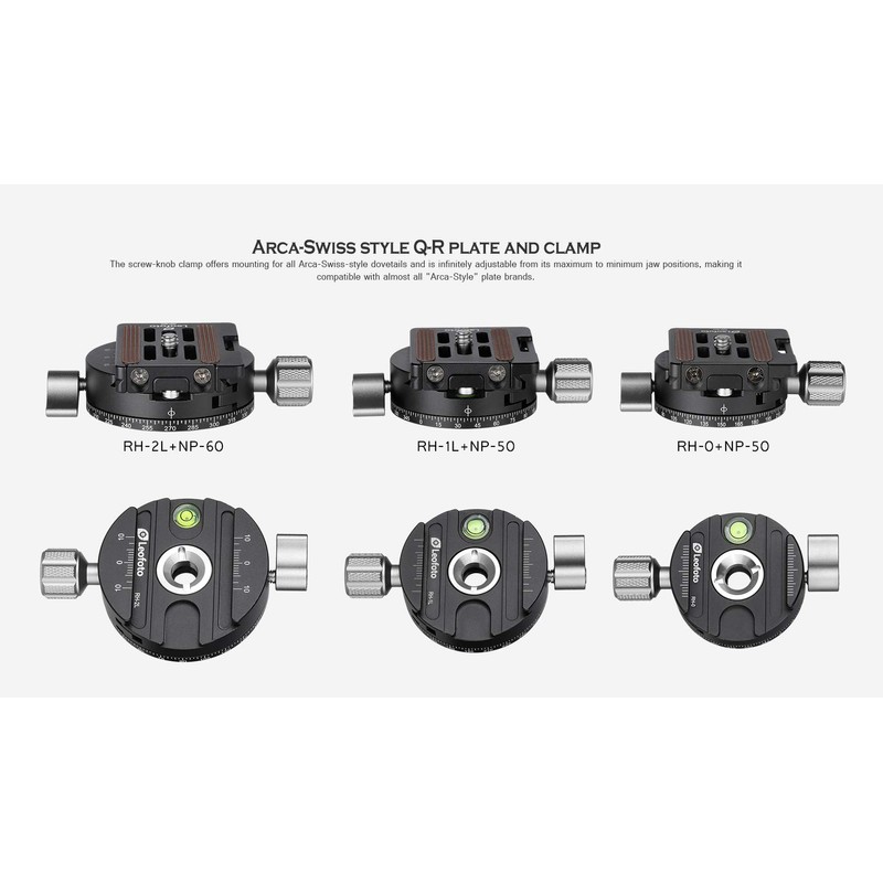 LEOFOTO Tripod Panorama Head Panoramic Plate RH-0 + Quick Release