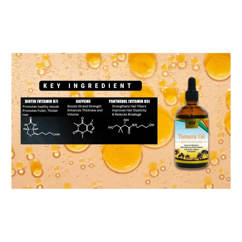 Aceite Cúrcuma Natural Para Cabello Sano Y Cuero Cabelludo 1