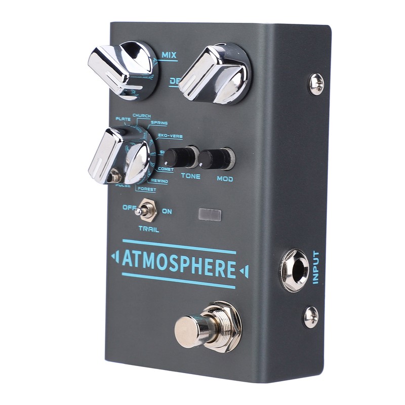 Reverb Effect Pedal Guitar 9 Digital Ambiance Bypass Musical Instrument