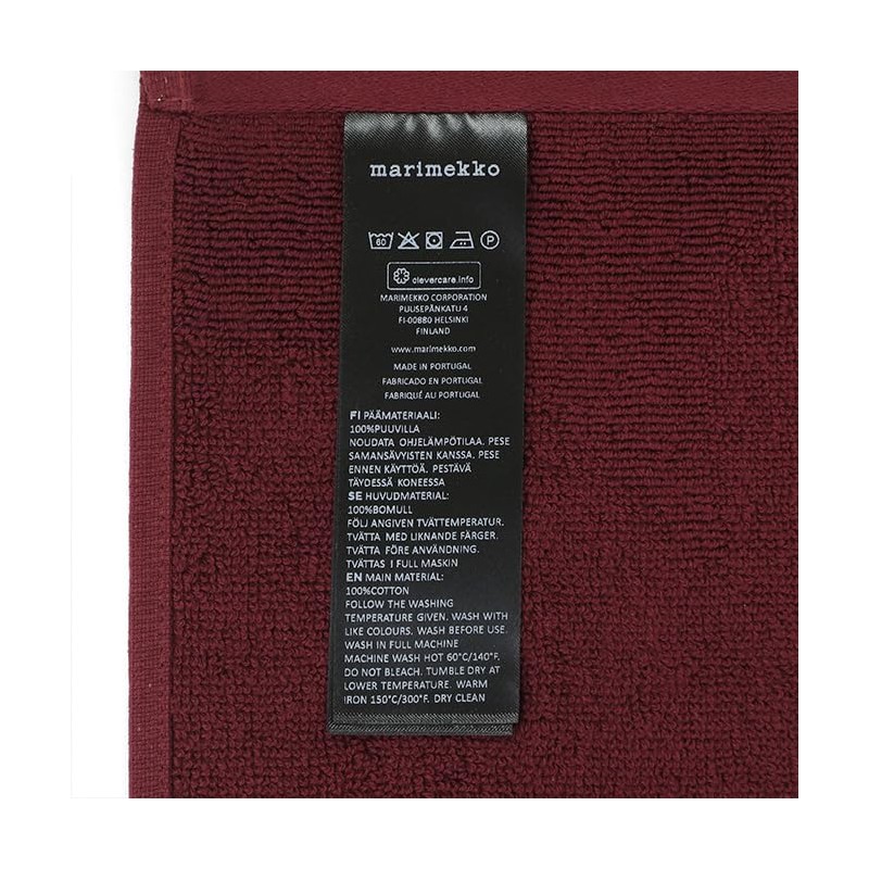 Marimekko Unikko Solid Organic Cotton Guest Towel, 12.6 x 19.7