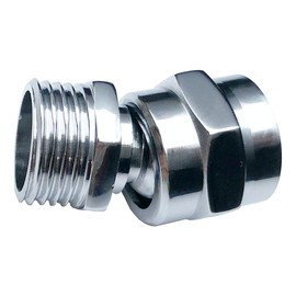 Shower head Swivel adapter,ball joint povit for overhead/handheld shower head,shower arm connection,polished Chrome