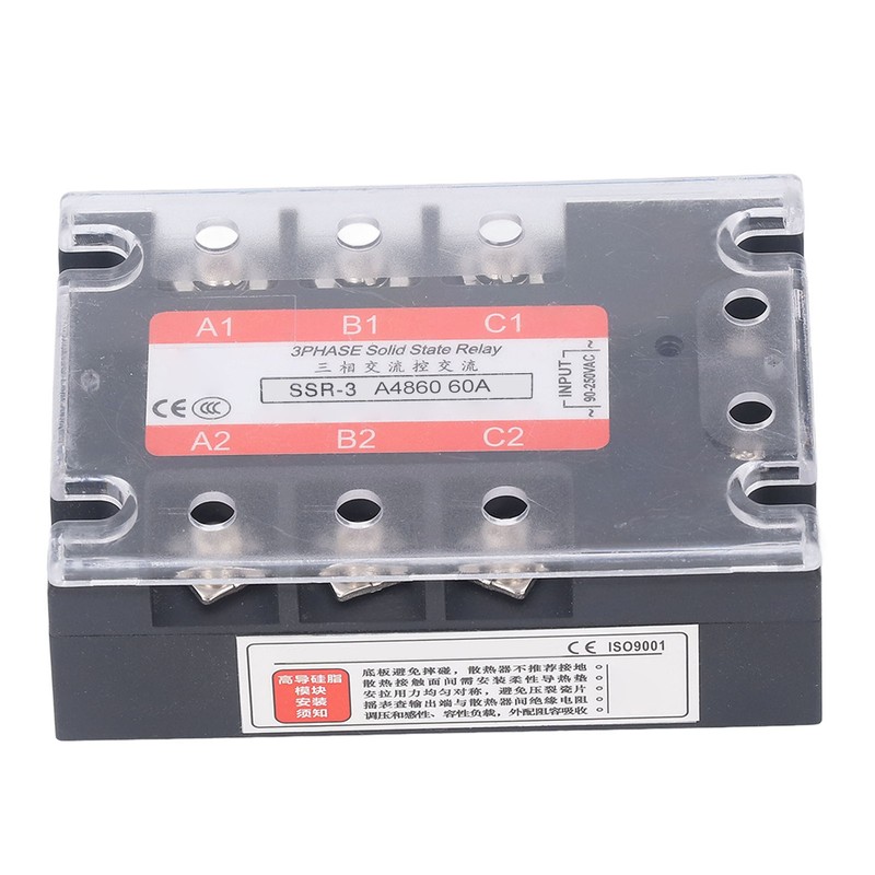 3 Phase Solid State Relay Dual SCR AC Control AC