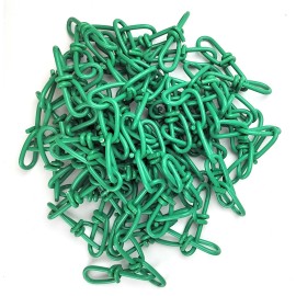 Lifstar 2/0 x 15-ft Double Loop Chain, Green Powder Coated Steel Chain, 255lb Load