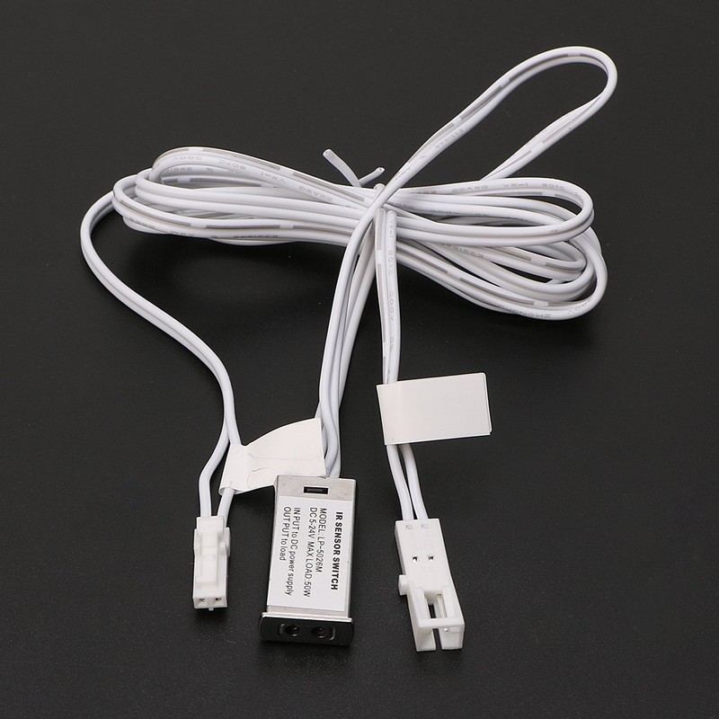 Shenxay 12V/24V Infrared Sensor Switch, Wardrobe Cabinet Door Light Control,