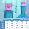 AUNGKWANG Mermaid Costume Girls, Pack of 4 Mermaid Dress Girls,