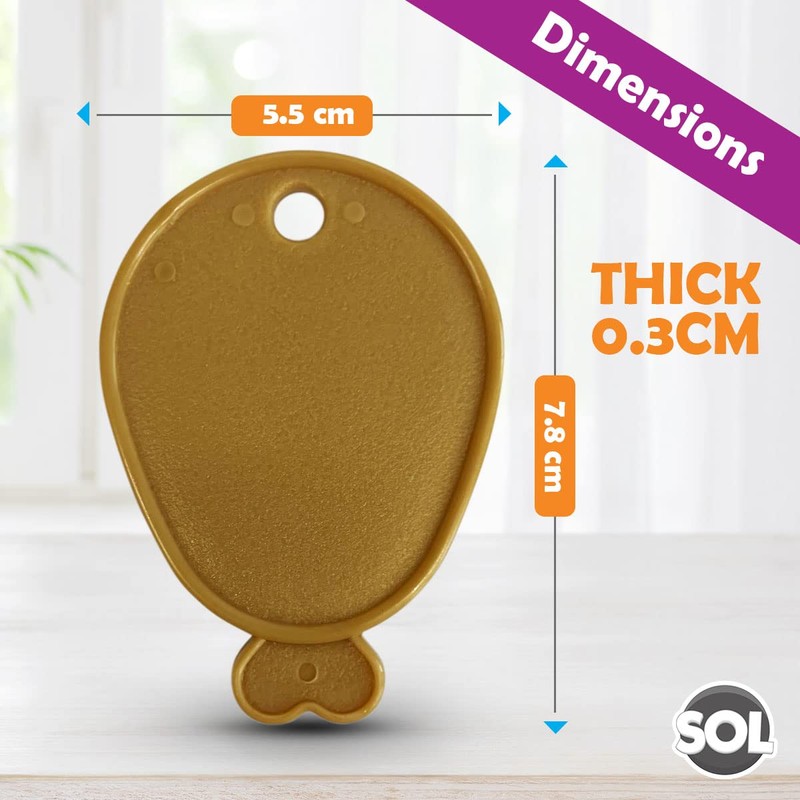 SOL SOL 24pk Helium Balloon Weights - Gold Plastic Party