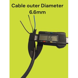 3 Core Black Flex Cable, 5 Metres, 3183Y (0.75mm²)