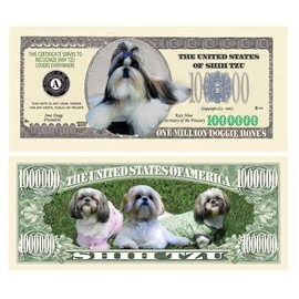 American Art Classics Set of 25 - Shih-Tzu Million Dollar Bill