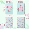 L1rabe 2 A5 Axolotl Spiral Notebooks Christmas Back to School