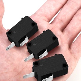 StLiSuYmx 3PCS Microwave Oven Door Switch Replacement Parts(2X Normally Open + 1X Normally Closed), 16A 125/250V, KW3AT-16(Downward Compatible with KW3A-16)