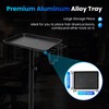 Salon Tray on Wheels, Premium Aluminum Tattoo Tray Rolling Trolley