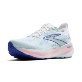 Brooks Women’s Glycerin GTS 22 Supportive Running Shoe - White/Limpet Shell/Amparo Blue - 8.5 Medium