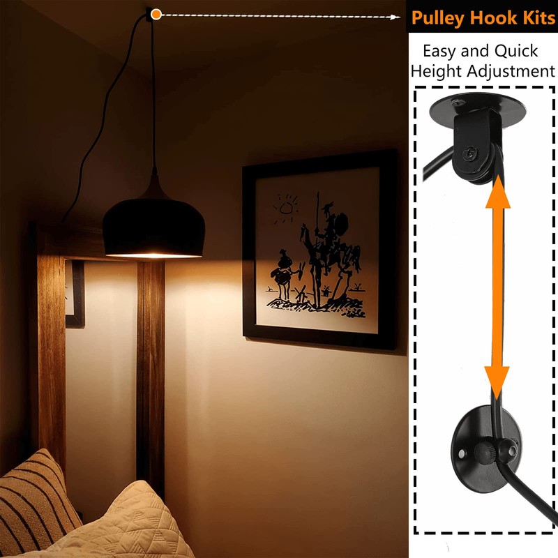 Big Plug in Pendant Light Modern Hanging Light Fixture with