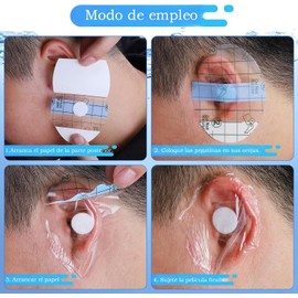 Parches Impermeables para Oídos, Tapones Oidos para Natación