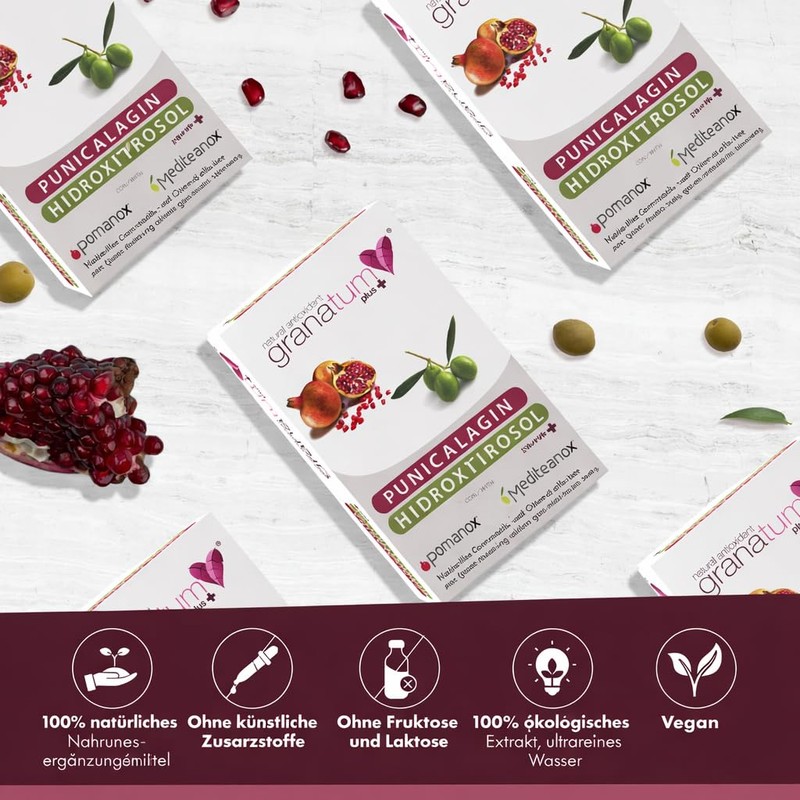 Granatum Plus | Punicalagin Hydroxytyrosol Plus | Pomanox | Mediteanox