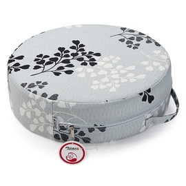 Zicac Chair Increasing Cushion - Baby Toddler Kids Infant Portable Round Dining Chair Booster Seat Washable Thick Chair Seat Pads Light Gray