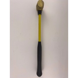 Hackett 1.5BF Nonmarring Brass Head Hammer 1-1/2 lb, Fiberglass Handle