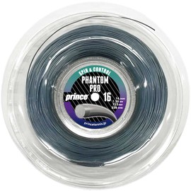 Prince 7JJ037 PHANTOM PRO 16 220m Reel Hard Tennis String (Phantom Pro 16) Graphite