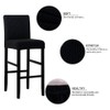 Lellen Bar Stool Covers Set of 4,Stretch Washable Bar Stool