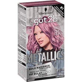 Got2b Metallics Permanent Hair Color, M84 Sakura Pink