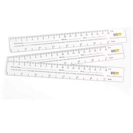 WINTAPE 18 cm / 7 Inch Educare Wound Ruler (Paper) Wound Measuring Tape (Pack of 100) Medical Measuring Device (18 cm + 7/100 Pieces)