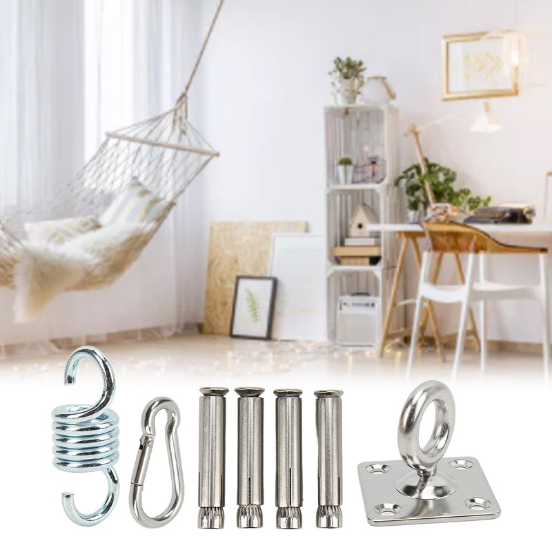 Hammock Hanging Kit Durable Wearable Stainless Steel Firm Connection Convenient