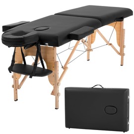 BestMassage Massage Bed Portable Massage Table 23 in Wide Lash Bed Height Adjustable 2 Folding with Non-Woven Bag for Spa Footmassage Facial CareSpa Tattoo