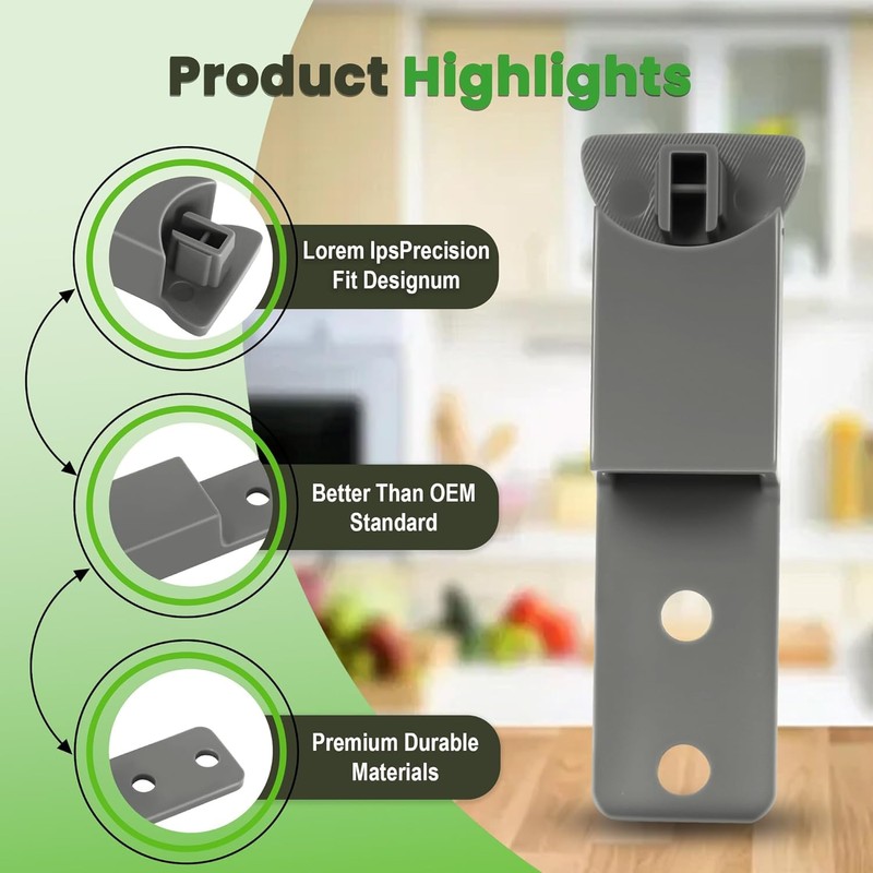 W10917259 Refrigerator Door Handle End Cap 2-Pack, Compatible with Whirlpool