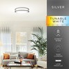 ENBRIGHTEN Premium Flush Mount LED Ceiling Light Fixture, Adjustable Color