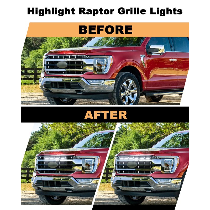 TBHOO Front Grille LED Lights for F150 2018-2025 Accessories Exterior