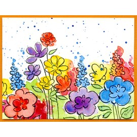 STAMPENDOUS CLEAR STAMPS STAMPND BNCH BLSSM, Rubber