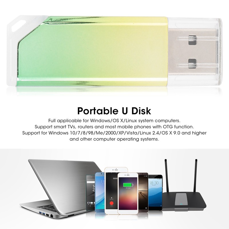 U Disk USB3.0 Color Gradient Flash Drive Portable Memory Stick