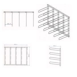 Gtouse Vinyl Roll Wall Mount Storage Rack -20 Rolls Vinyl, Art Paper Racks,Wall Mounted Media Storage Rack Vinyl,Bulletin Blueprint Storage Roll File Wall Rack