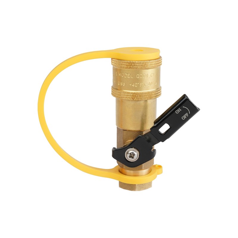 South Bend Components 1/4" RV Propane Shutoff Valve Female Quick