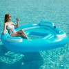 Jasonwell Floating Island Pool Float - Inflatable 4-Person Swimming Pool